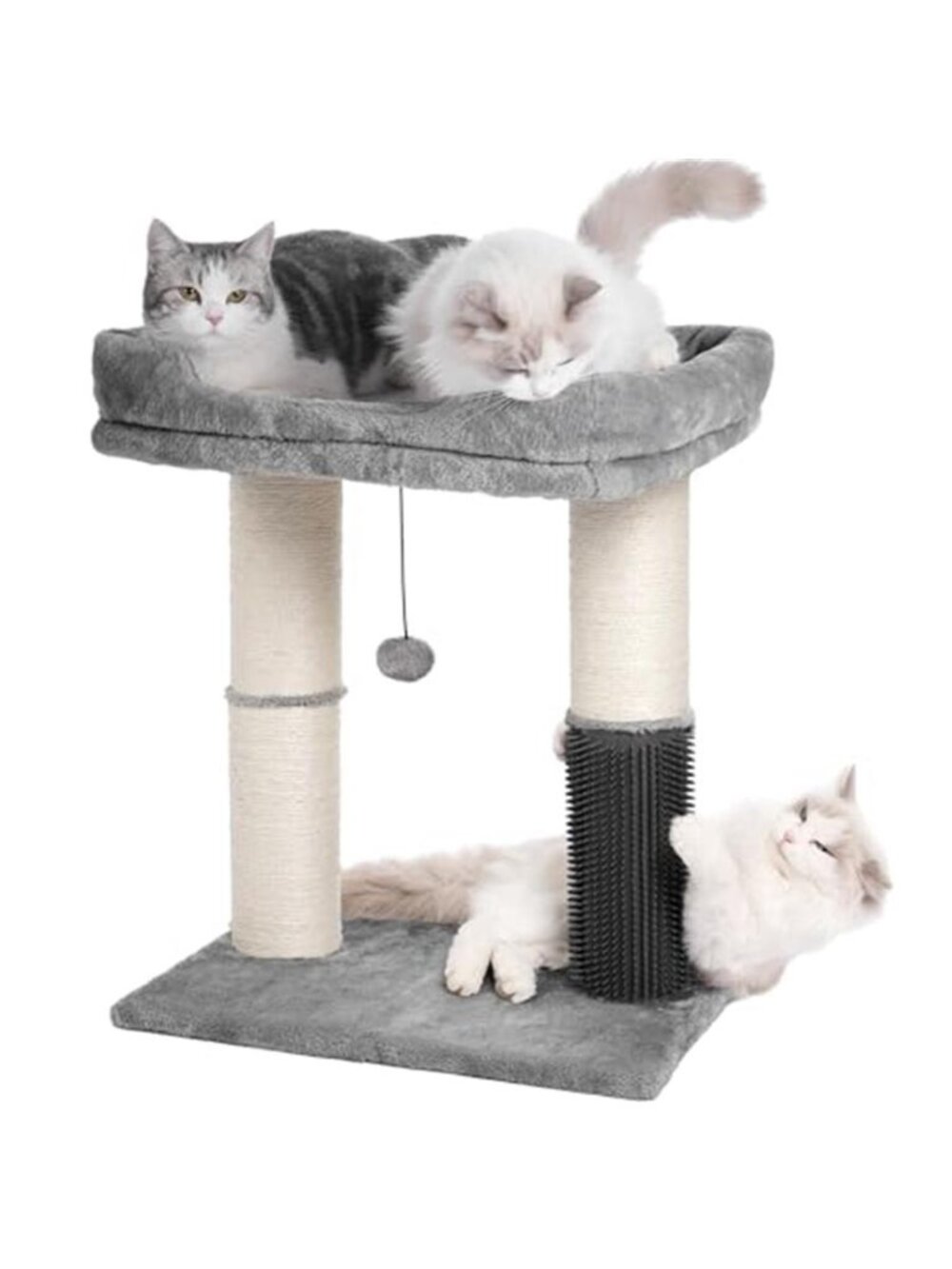 Cat Scratching Post Tree Condo Bed Sisal Scratch Climber Plush Interactive Toy